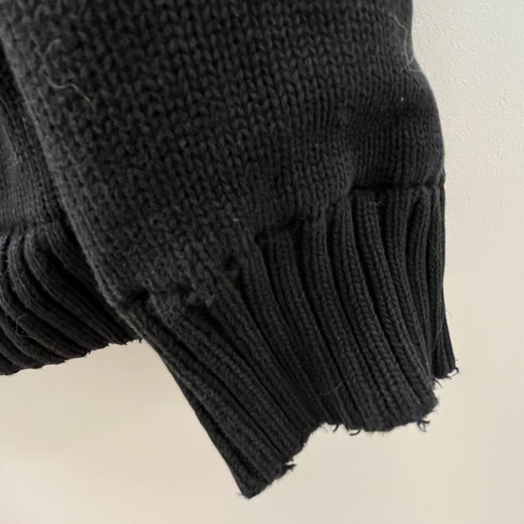 Black Zip Sweater Super Warm - Picture 3 of 6